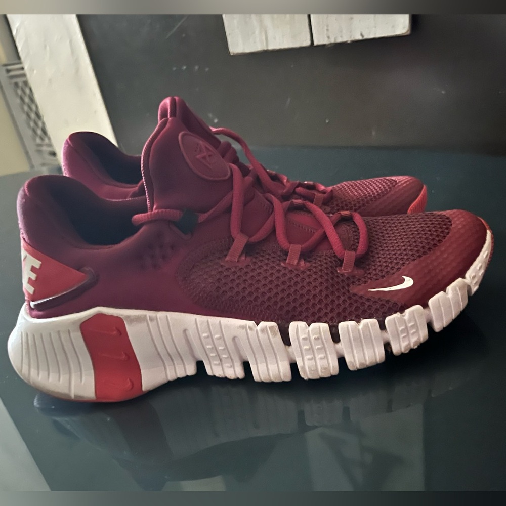 Nike Red and White Athletic Shoes